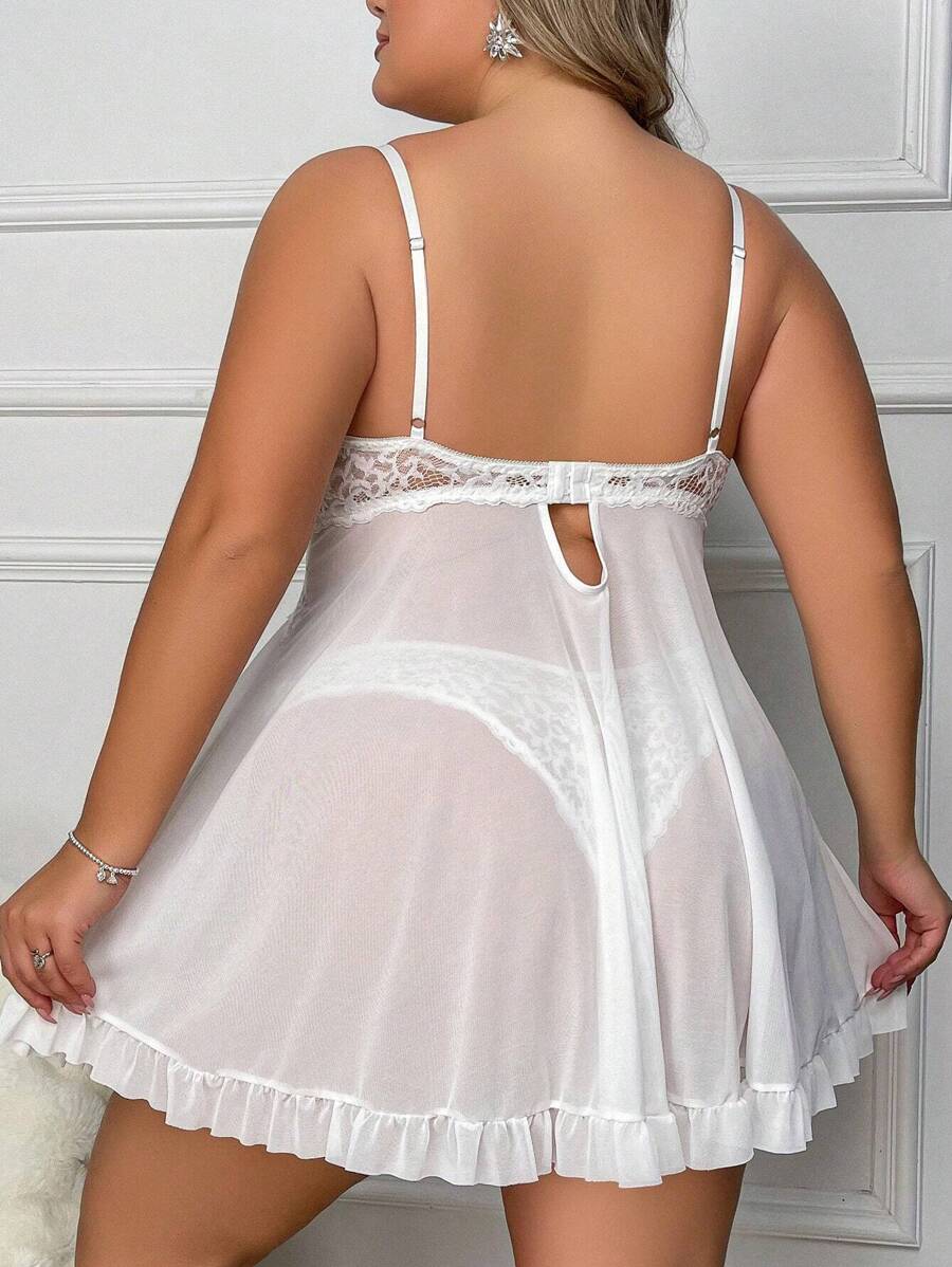 Ruby™ | Doorzichtige Kant Babydoll Jurk