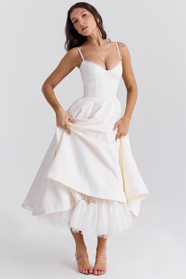 Alina™ | Corset Midi Jurk