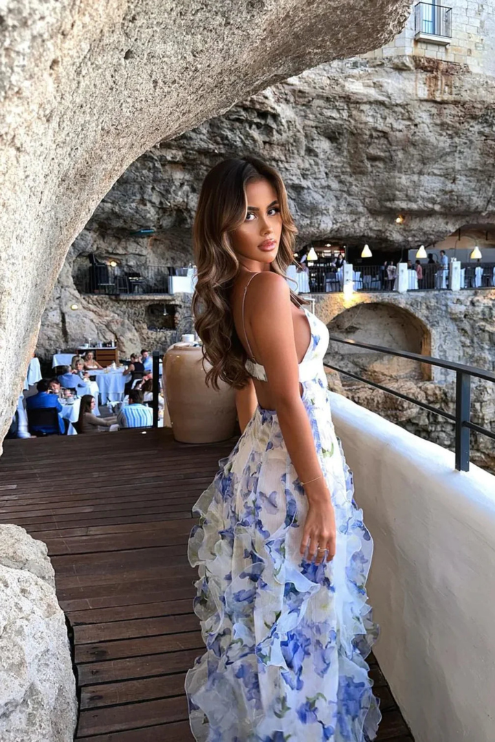 Elora™ | Geborduurde Maxi Jurk