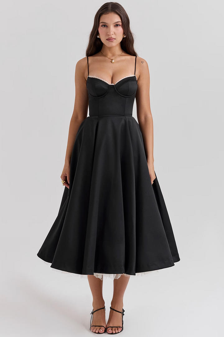 Alina™ | Corset Midi Jurk