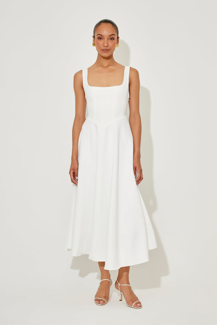 Amelia™ | Tijdloze Vloeiende Midi Jurk