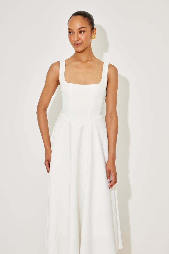 Amelia™ | Tijdloze Vloeiende Midi Jurk