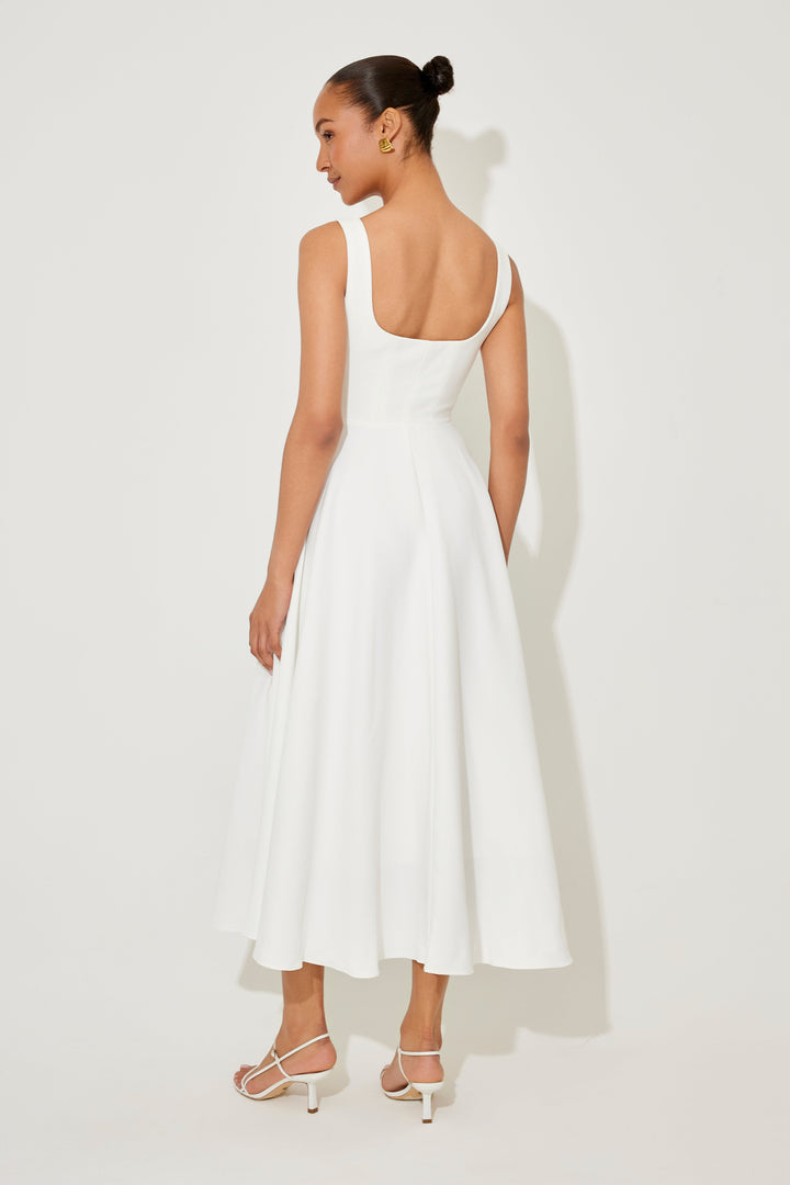 Amelia™ | Tijdloze Vloeiende Midi Jurk
