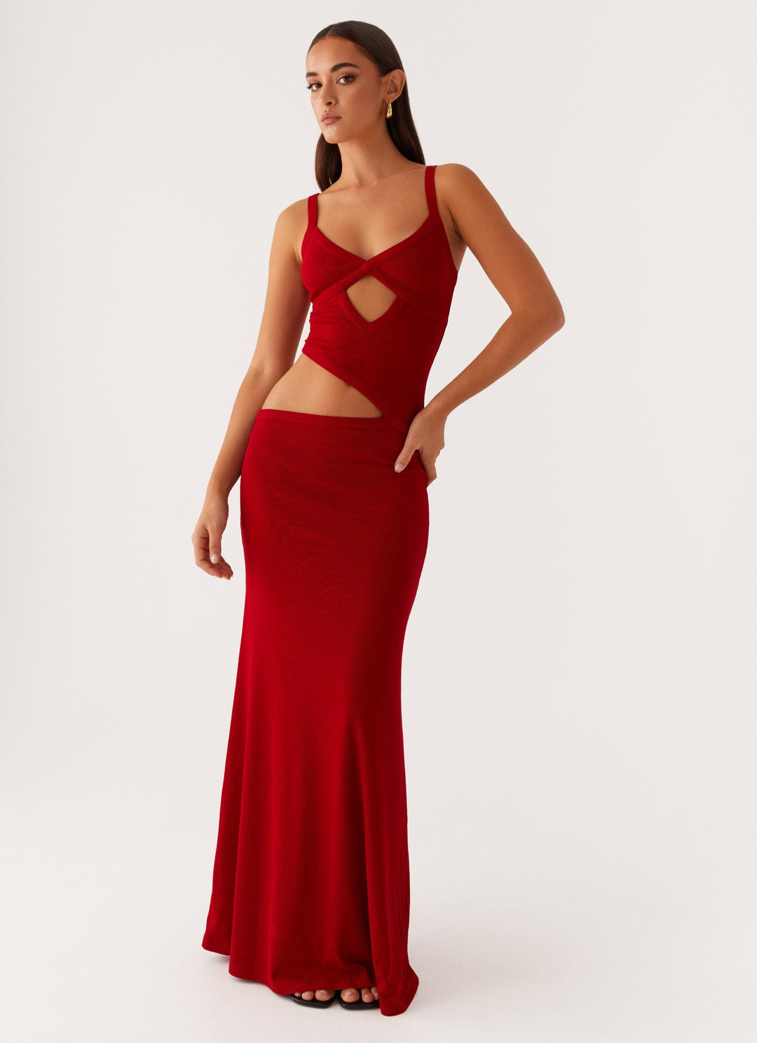 Veltrixon™ | Gebreide Cut-Out Jurk