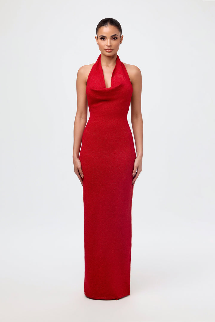 Lunara™ | Halter Maxi Jurk