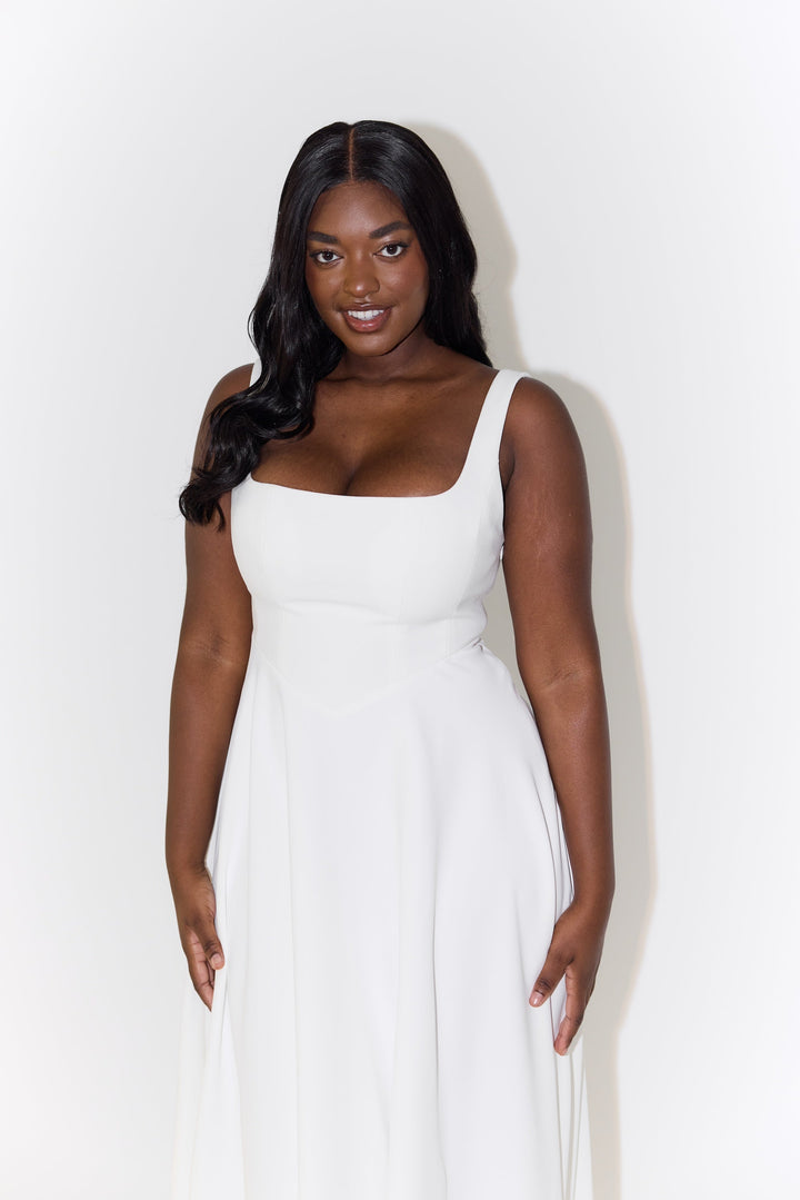 Amelia™ | Tijdloze Vloeiende Midi Jurk