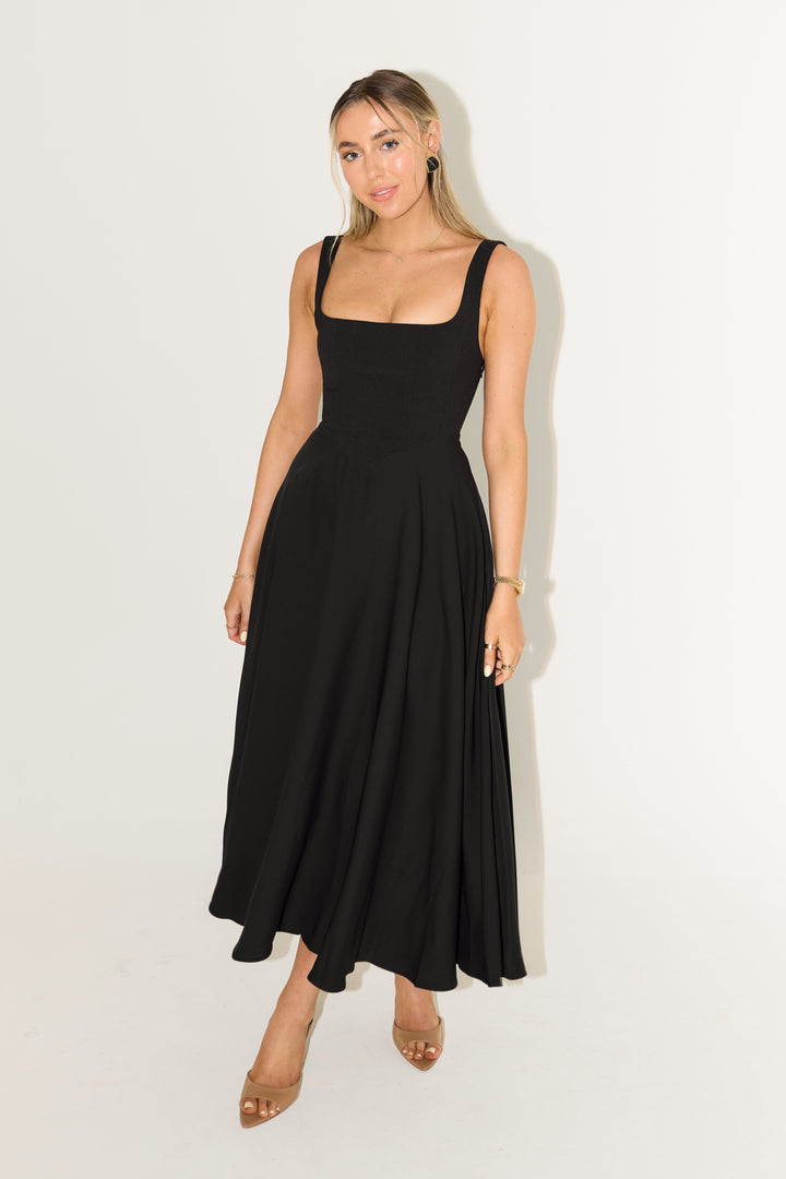 Amelia™ | Tijdloze Vloeiende Midi Jurk