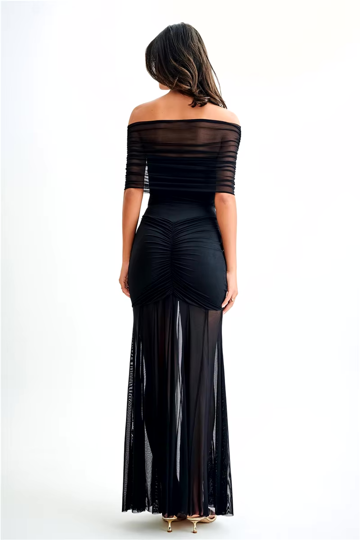 Celeste™ | Luxe Drapé Maxi Jurk