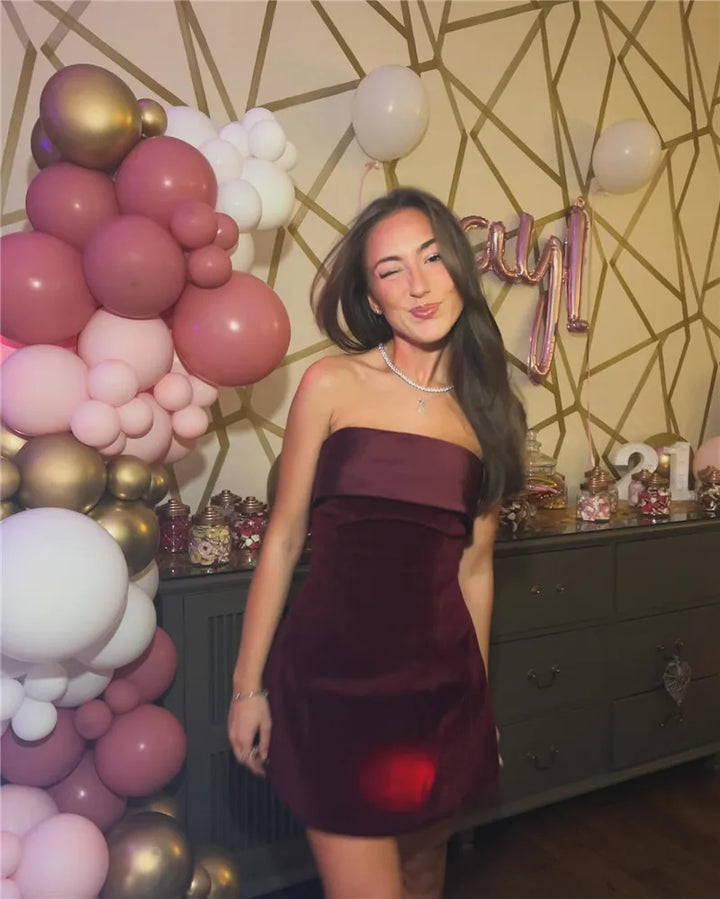 Feminova™ | Off Shoulder Mini Jurk