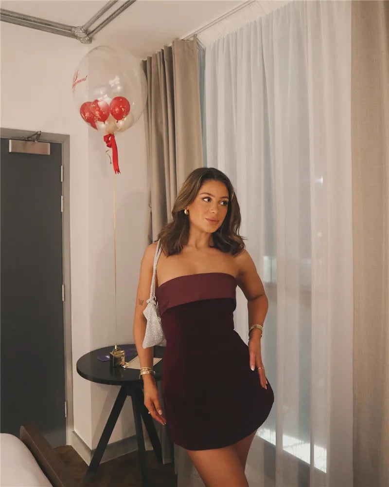 Feminova™ | Off Shoulder Mini Jurk