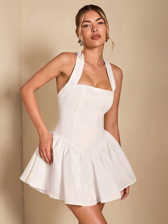Georgia™ | Halter Mini Jurk
