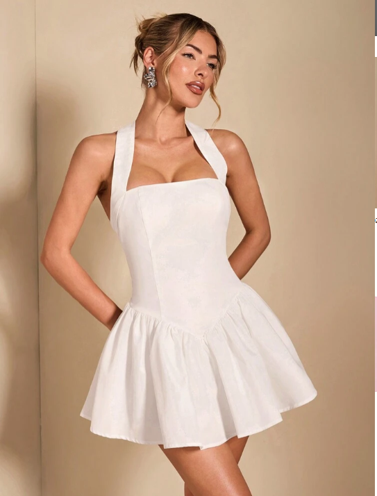 Georgia™ | Halter Mini Jurk