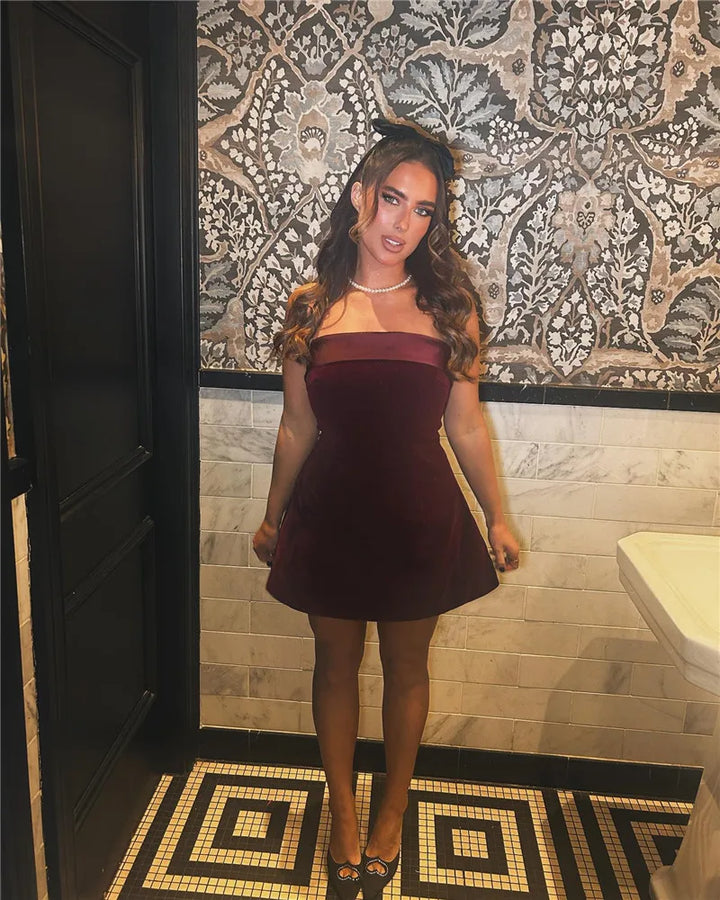 Feminova™ | Off Shoulder Mini Jurk