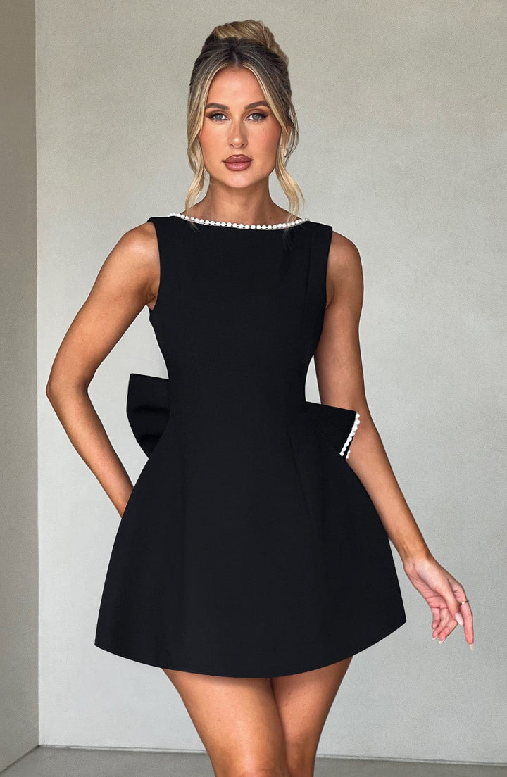 Elle™ | Parelen Strik Mini Jurk