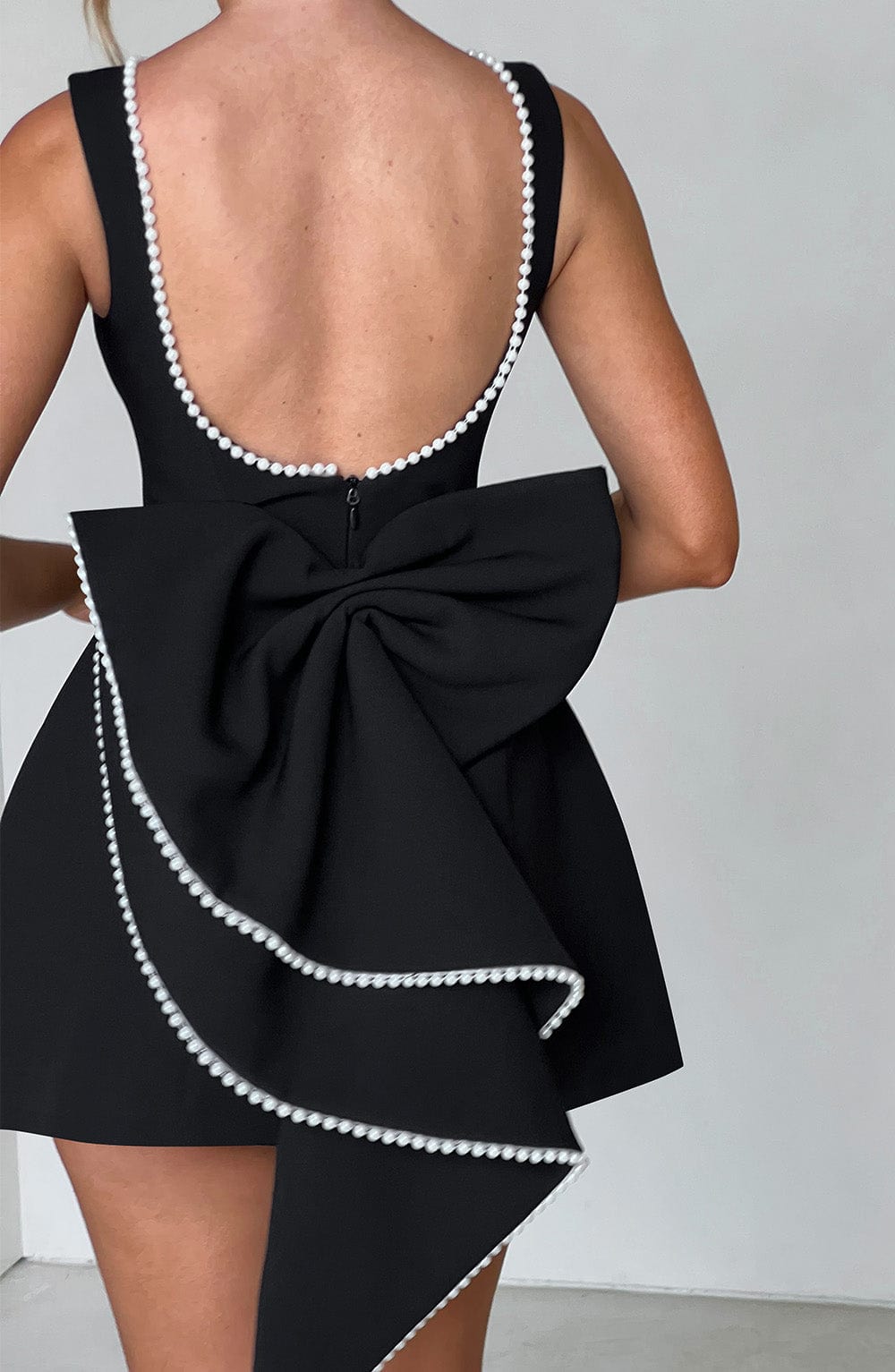 Elle™ | Parelen Strik Mini Jurk