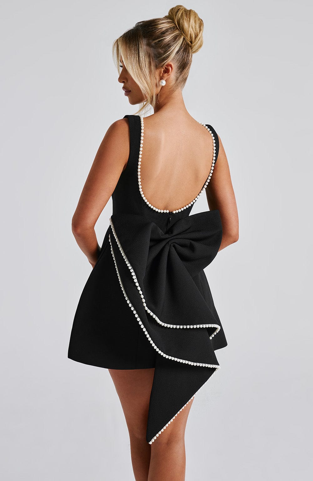Elle™ | Parelen Strik Mini Jurk