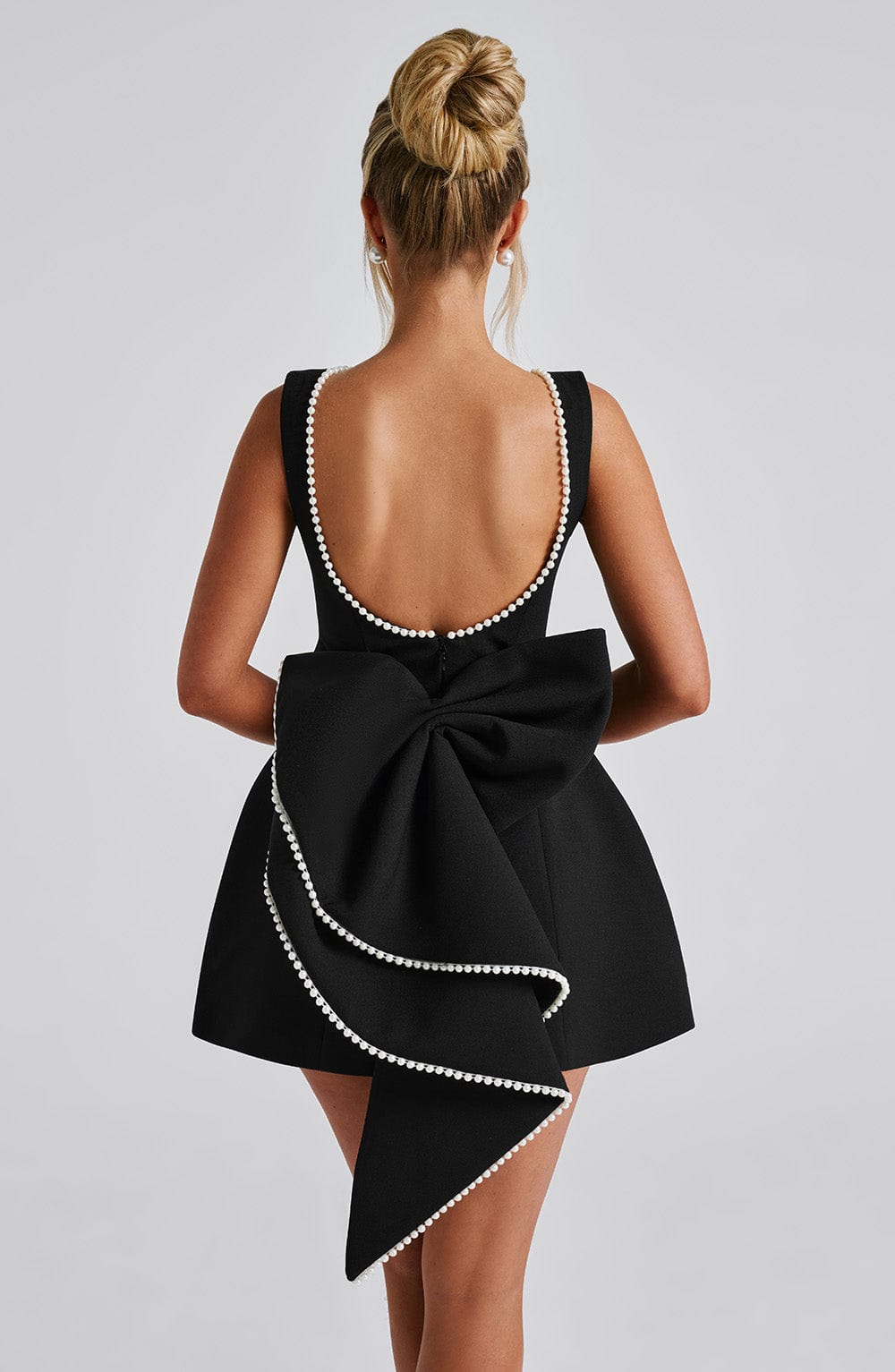 Elle™ | Parelen Strik Mini Jurk