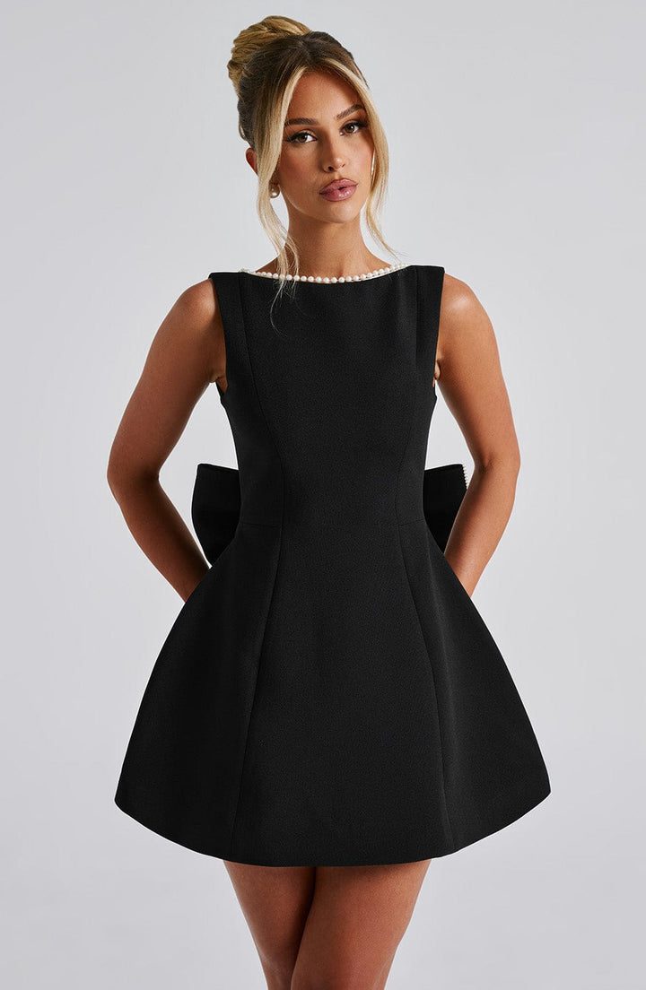 Elle™ | Parelen Strik Mini Jurk