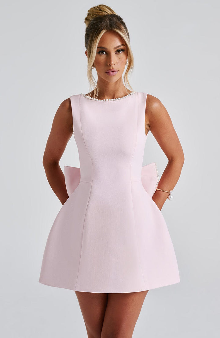Elle™ | Parelen Strik Mini Jurk