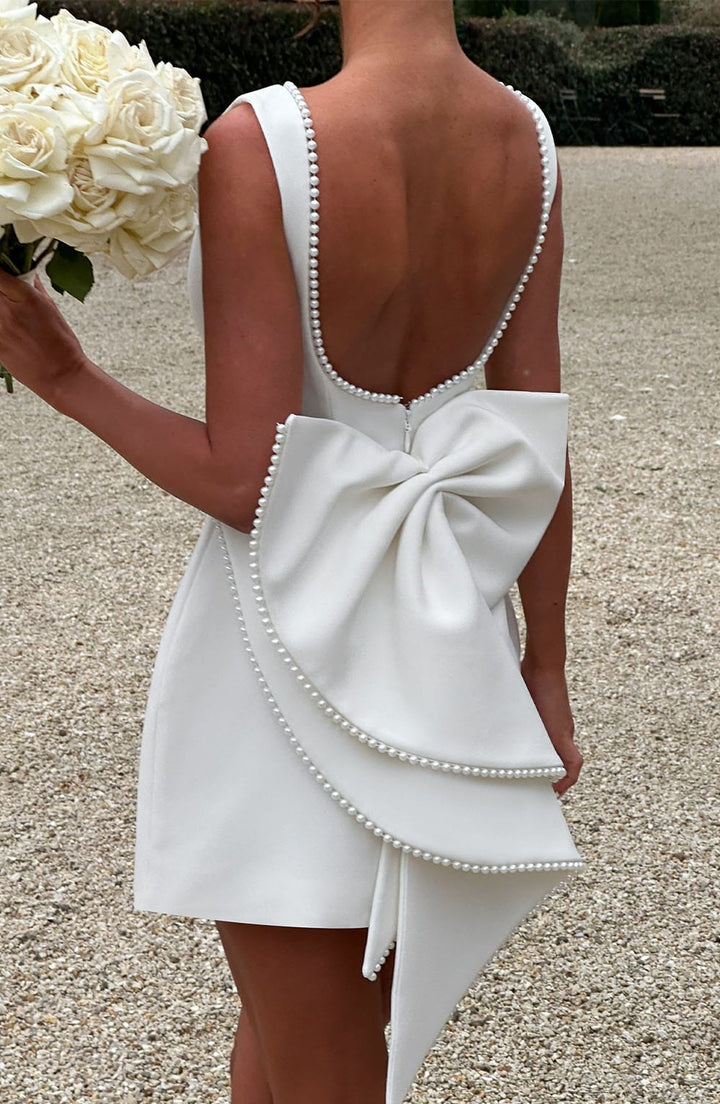 Elle™ | Parelen Strik Mini Jurk