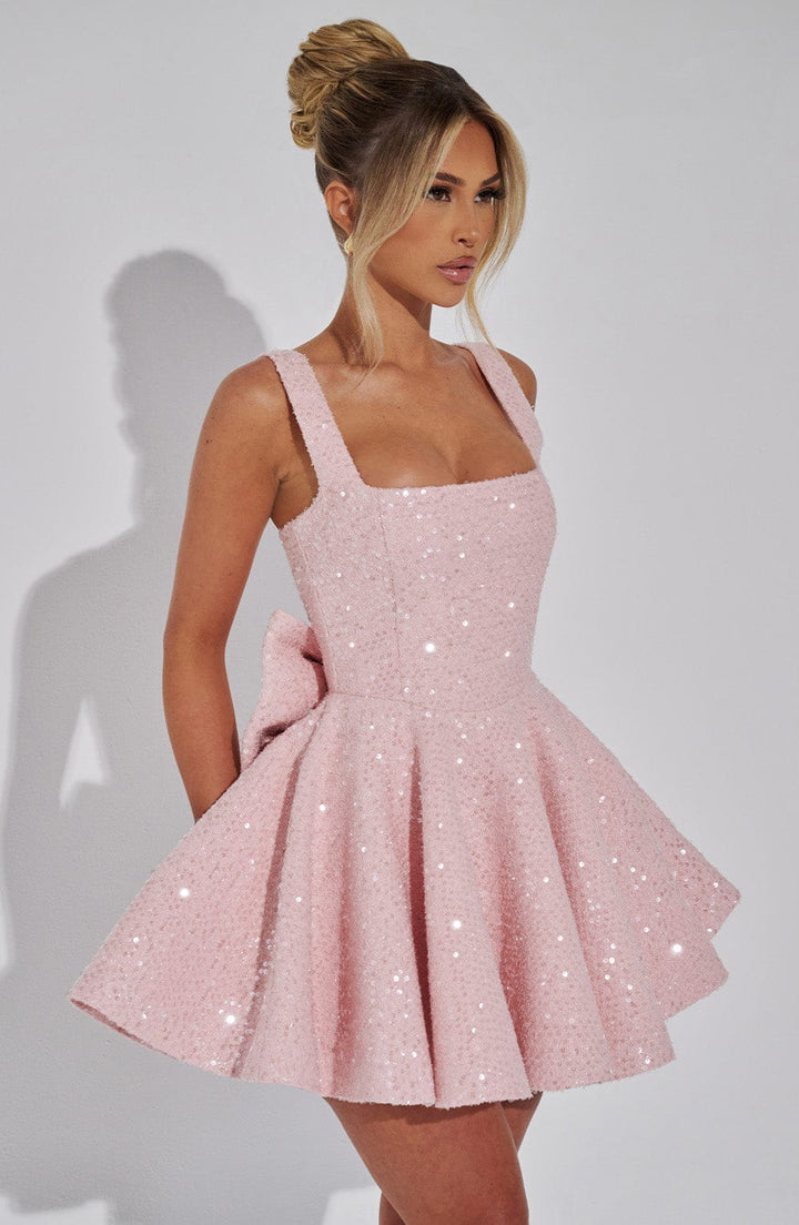 Luniva™ | Strik Mini Jurk