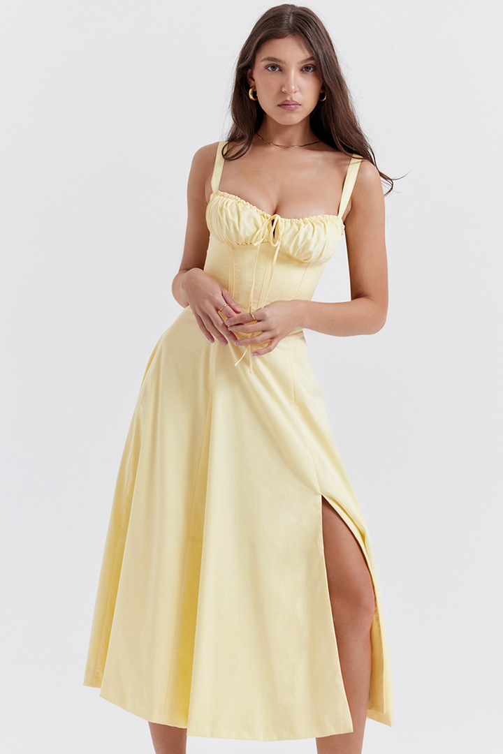 Vivienne™ | Romantische Corset Midi Jurk