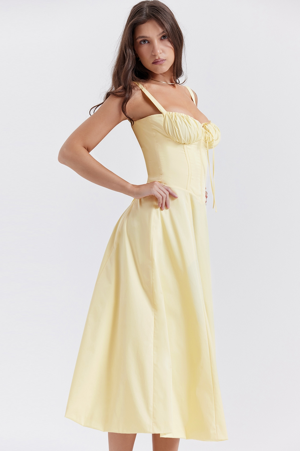 Vivienne™ | Romantische Corset Midi Jurk