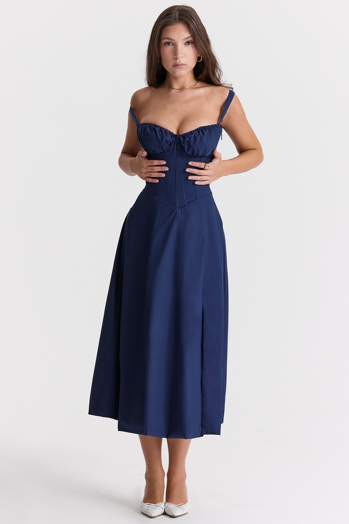 Vivienne™ | Romantische Corset Midi Jurk