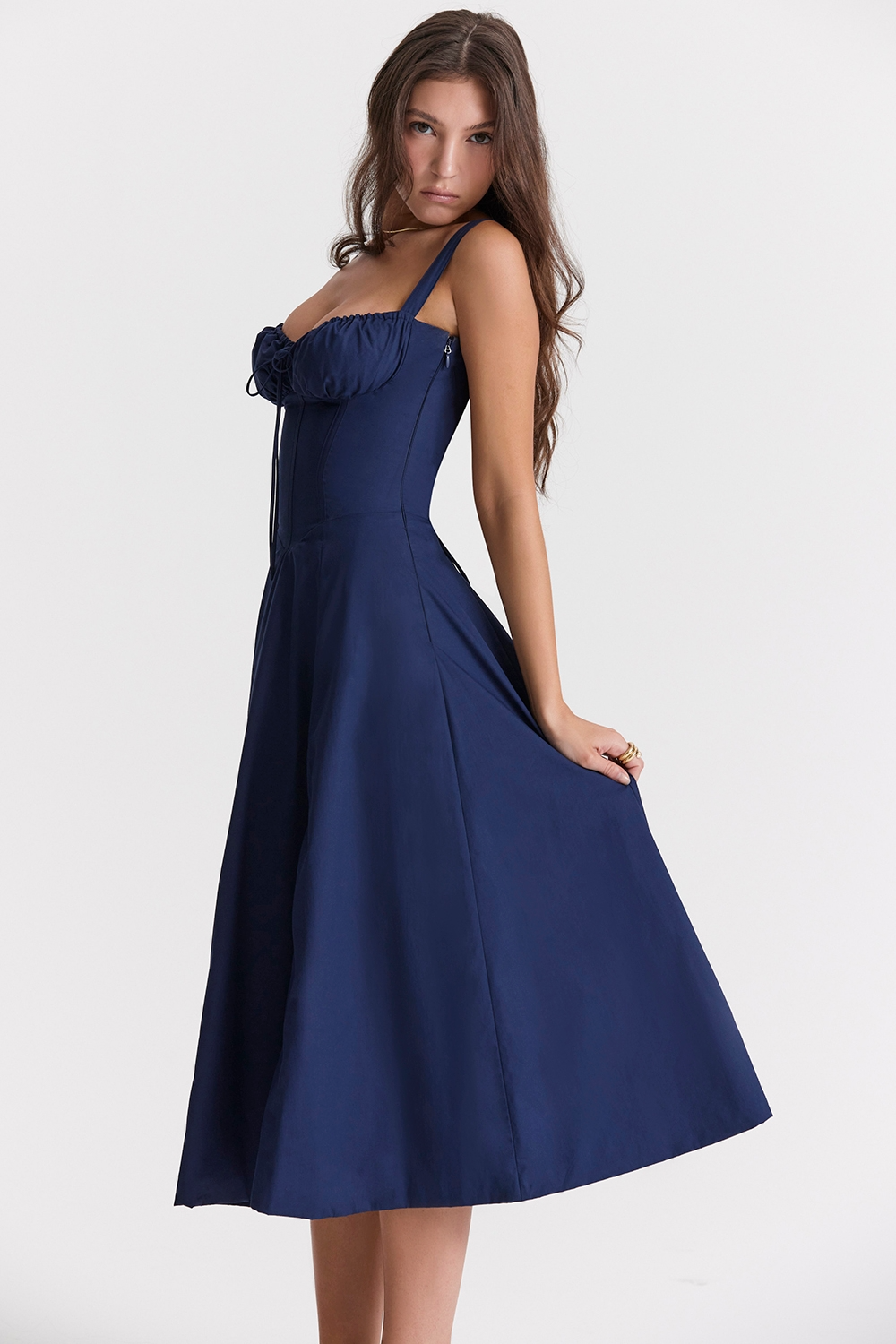 Vivienne™ | Romantische Corset Midi Jurk