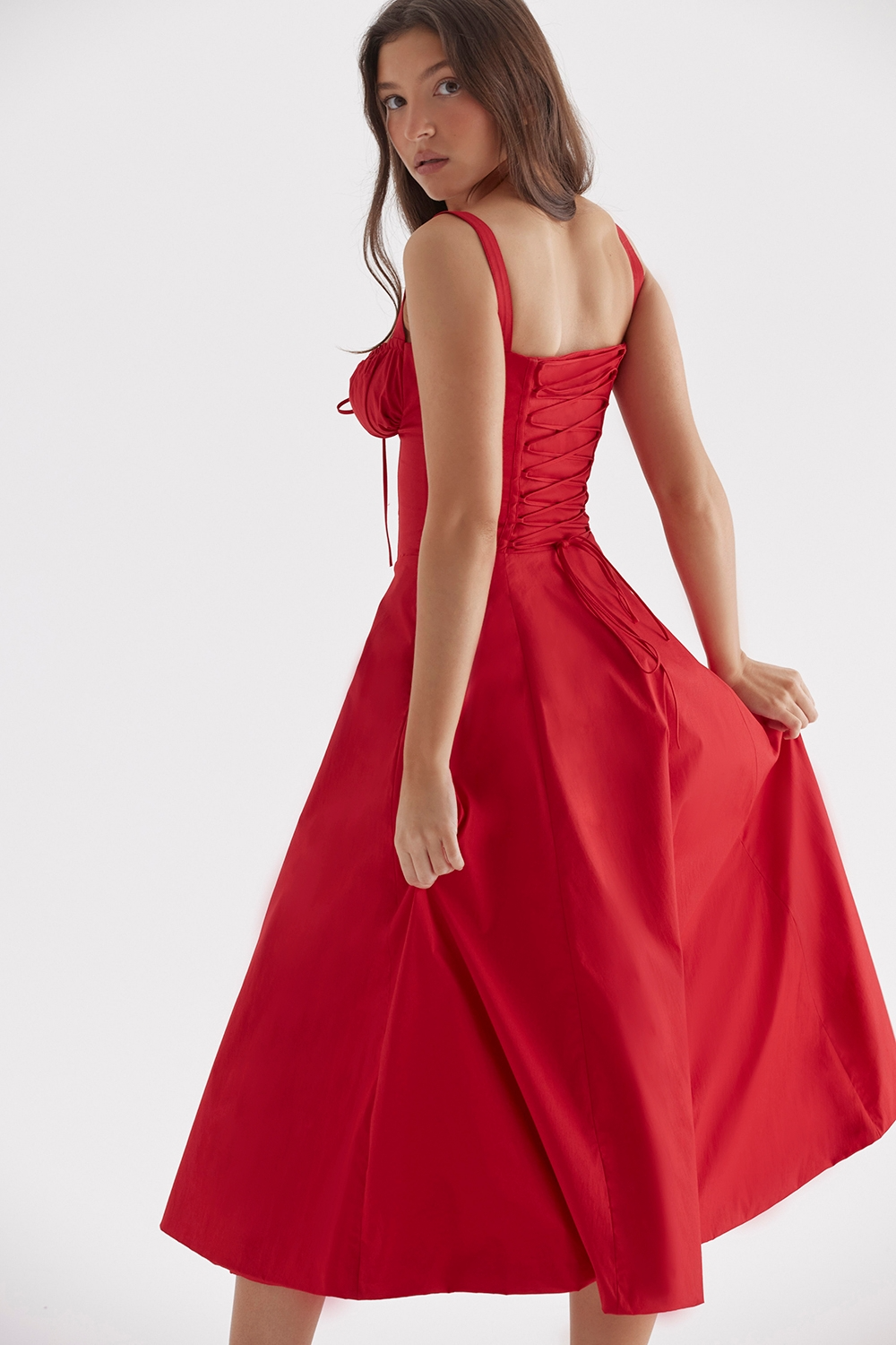 Vivienne™ | Romantische Corset Midi Jurk