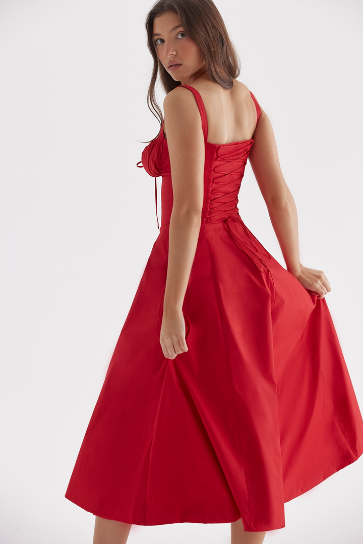 Vivienne™ | Romantische Corset Midi Jurk