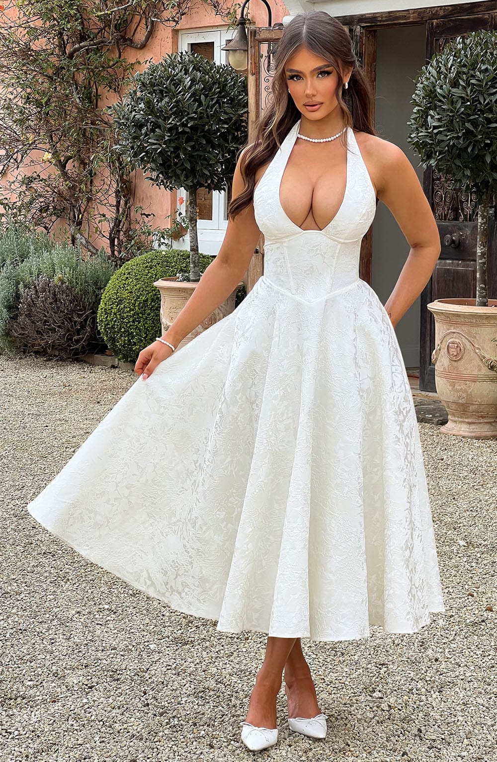 Catalina™ | Romantische Midi-jurk