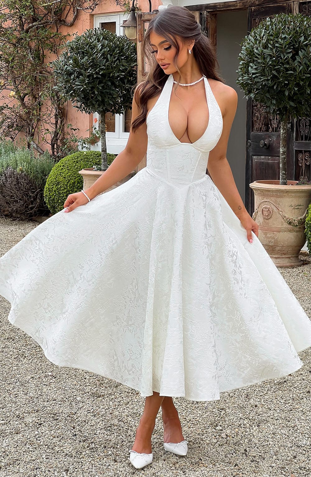 Catalina™ | Romantische Midi-jurk
