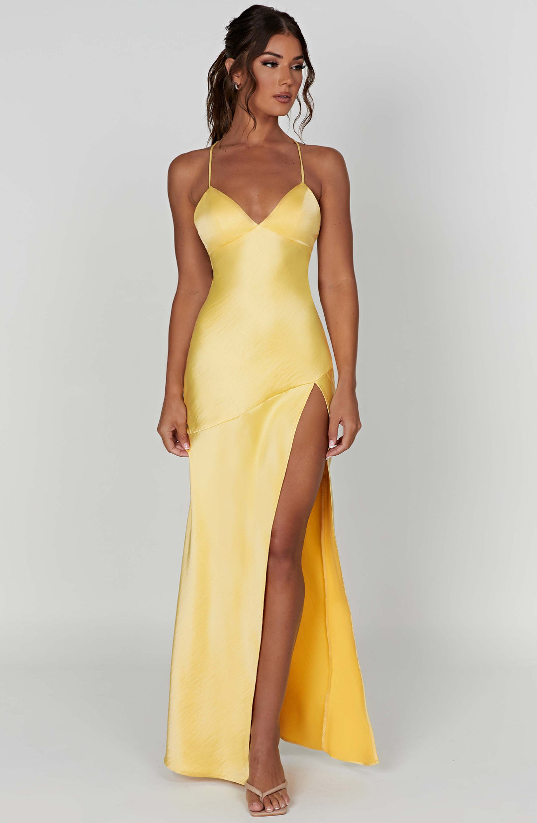 Meliva™ | Hoge Split Maxi Jurk