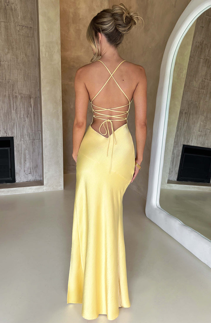 Meliva™ | Hoge Split Maxi Jurk