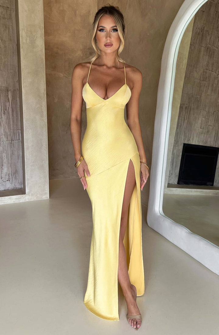 Meliva™ | Hoge Split Maxi Jurk
