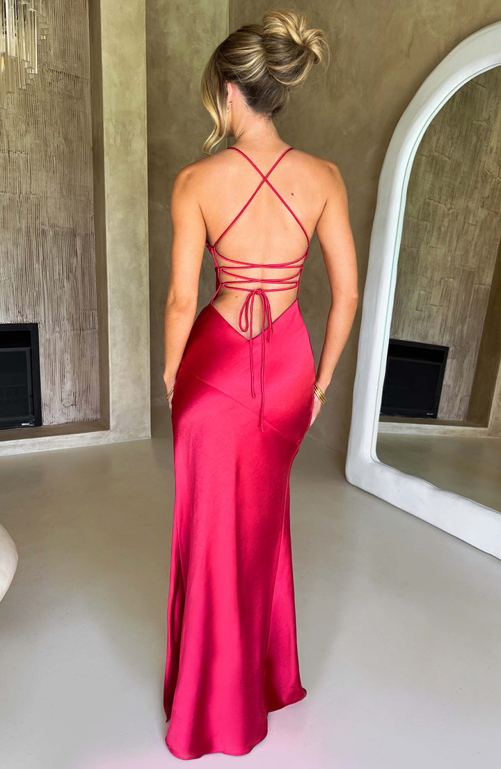 Meliva™ | Hoge Split Maxi Jurk
