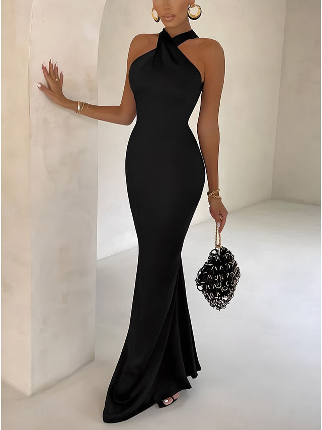 Solenyra™ | Halter Maxi Jurk